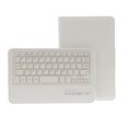 thumbnail image 3 of Cubierta Funda para de material cuero PU a Accesorios para Ordenador Portàtil Blanco perfke Caso del teclado de Bluetooth, 3 of 9