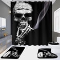 thumbnail image 1 of Advancent Poliéster para cualquier habitación con tapiz impermeable que muestra una cortina de ducha de cuidado única y fácil de instalar Juegos de accesorios de baño K13 cuatro piezas, 1 of 6
