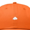thumbnail image 2 of Dalix Lil Cloud Embroidered Cotton Cap Outdoor Dad Hat Womens in Orange, 2 of 5