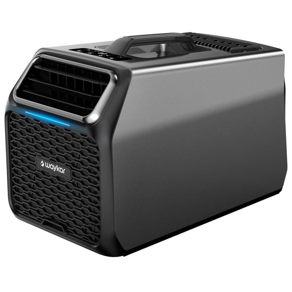 Waykar 6000 BTU Portable Air Conditioner for Camping, Advanced Dual-Hose System for Tents & RVs, 110V AC/DC Inverter Support, 3-in-1 Cooling, Dehumidifier & Fan for Off-Grid Outdoor Comfort