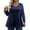 Blue, variant on TQWQT Plus Size Tops for Women Fall Casual Going Out Shirt Long Sleeve V Neck Solid Color Blouses Fall Tunics Blouses White 2XL