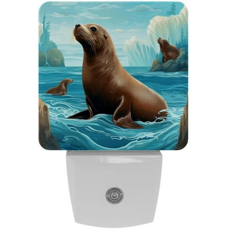 

Sea lion LED Square Night Lights - Energy Efficient and Stylish Bedroom Lighting Solution