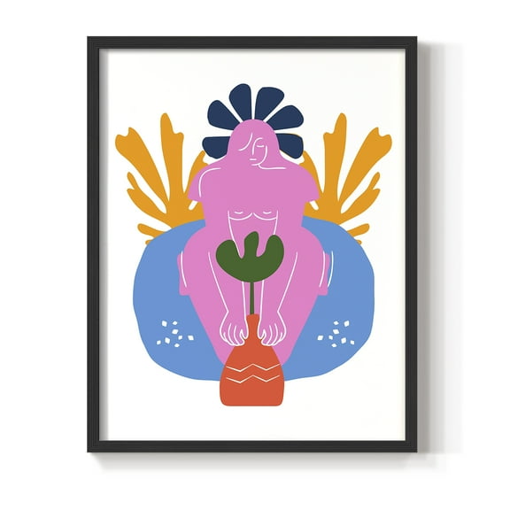 Matisse CDLV in Black Solid Wood Framed Print No Nail Hanging