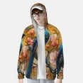 thumbnail image 2 of KLL Veste à Capuche Extérieure Protection Solaire UPF 50+ pour Hommes et Femmes, Manches Longues, Pêche, Randonnée, Performance, Medium, 2 of 7