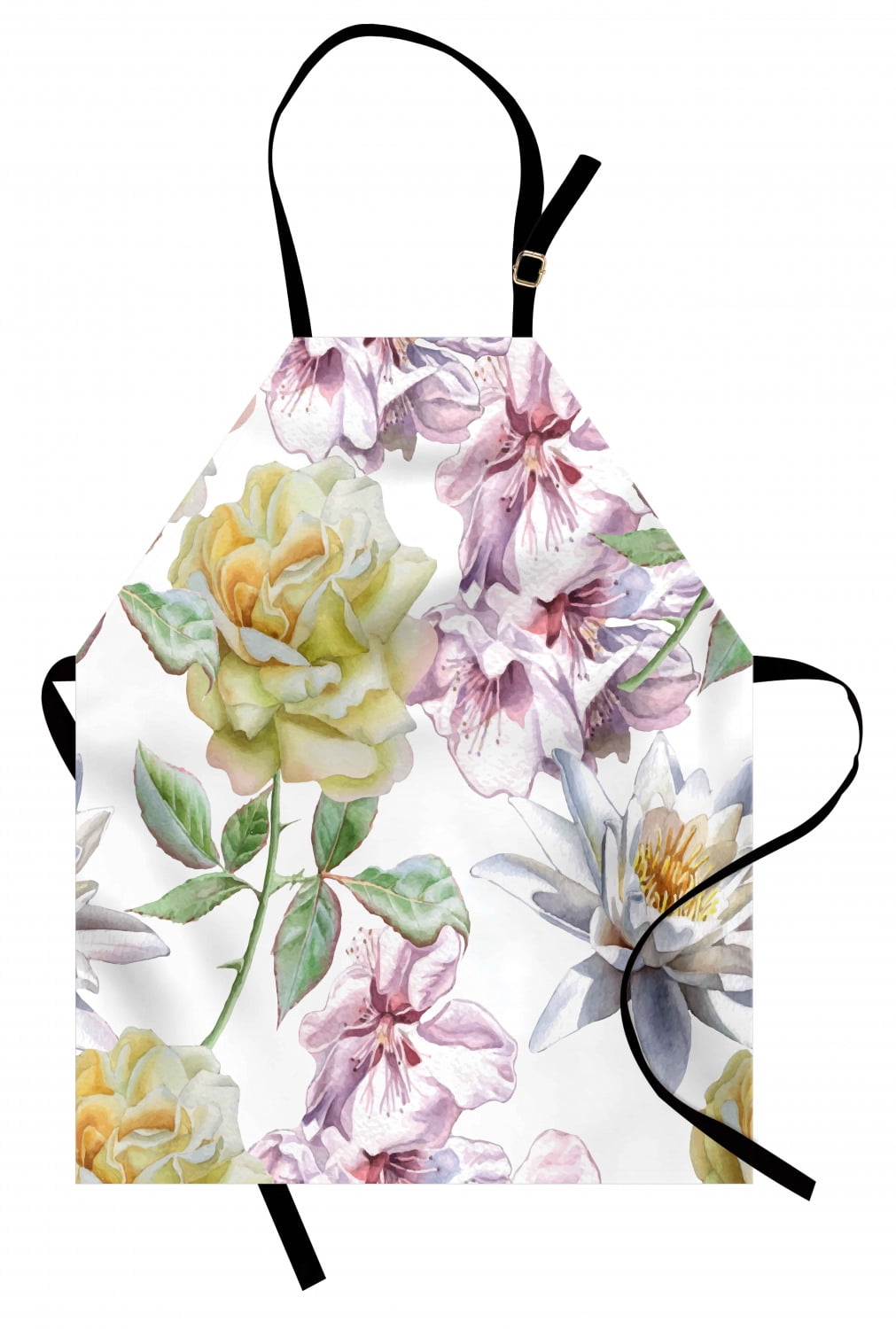 Floral Apron Rose Petals Sakura Lily Flowers Blooms Romance Florets