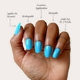 thumbnail image 5 of Glamnetic Press-On Nails – Azure Blue | Bright Blue Short Oval Nails, "Salon Quality", 30 Count, 5 of 6
