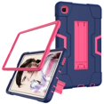 thumbnail image 3 of Dteck Case for Samsung Galaxy Tab A7 Lite 8.7-inch SM-T220 T225 (2021 Released),Shockproof Armor Rubber Case Kickstand Hybrid 3-Layer Protection Hard Cover without Screen Protector,Navy+Rose, 3 of 7