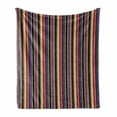 thumbnail image 1 of Modern Soft Flannel Fleece Throw Blanket, Colorful Geometric Stripes Lines Vintage Retro Style Design Art Print, Cozy Plush for Indoor and Outdoor Use, 60" x 80", Multicolor, by Ambesonne, 1 of 6