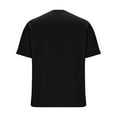 thumbnail image 7 of Men's Black V-Neck Short Sleeve T-Shirt Quick Dry Athletic Workout Casual Lightweight Tee, 7 of 7