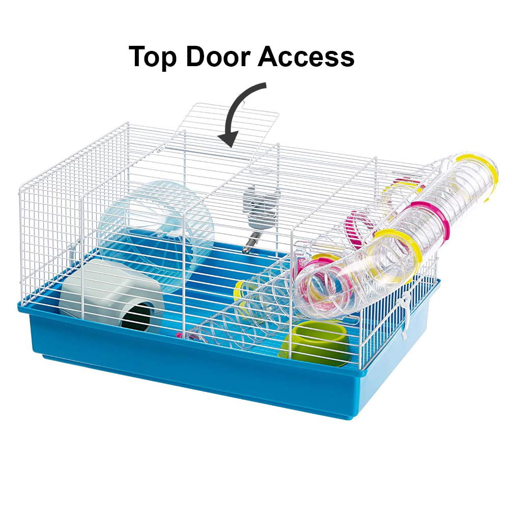 Paula Small Hamster Cage | Fun & Interactive Measures 18.11l X 11.61w 9.6h Includes All Accessories