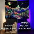 thumbnail image 3 of Gojian Black and White Tapestry Starry Night Mountain Tapestries for Bedroom Aesthetic Moon and Stars Tapastry's Wall Hanging Dark Nature Forest Wall Tapestry for Living Room Dorm, 3 of 6