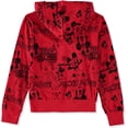thumbnail image 2 of Disney Boys 4-20 Mickey Mouse All Over Print Pullover Hoodie(Red 4/5), 2 of 6
