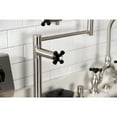 thumbnail image 4 of Kingston Brass KS4708PKX Duchess Deck Mount Pot Filler Faucet, Brushed Nickel, 4 of 8