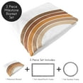 thumbnail image 6 of Sweet Jojo Designs Boho Sun Orange and Maroon Fleece Milestone Baby Blanket 3 Piece Set, 6 of 6