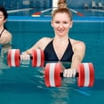 thumbnail image 5 of Seipola EVA Foam Dumbbell for Water Exercise - Non-Slip, Waterproof, Lightweight, Fast-Dry, Ideal for Pool, Aqua Aerobics, Fitness (10.79" x 5.91"), 5 of 11