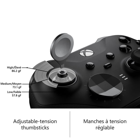 Refurbished Xbox Elite Series 2 Core Wireless Gaming Controller Black Xbox Series X|S, Xbox One, Windows PC, Android, and iOS