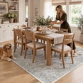 thumbnail image 4 of KUETH Modern Area Rug 6x9, Machine Washable Rugs for Living Room, Non Slip Rug with Printed, Low Pile Carpet, Light Taupe Brown, 4 of 9