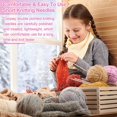 thumbnail image 3 of ORUYROP 55PCS Double Pointed Knitting Needles Set 7.9", Short Stainless Steel Needles Dpns 2MM-6MM Knitting Kit for Beginners Professionals, DPNS Knitting Pins Set Sock Knitting Needle w Case, 3 of 7