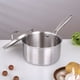thumbnail image 1 of Cazo de Acero Inoxidable, Olla de Cocina, Hervidor de Leche con Mango de Toque Frío, 14cm de Diámetro, 30cm de Largo para Cocinas de Gas, Eléctricas e Inducción., 1 of 6