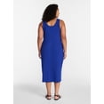 thumbnail image 2 of Terra & Sky Women's Plus Sleeveless Ribbed Mini Dress , Sizes 0X-5X, 2 of 4