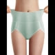 thumbnail image 1 of Ropa Interior Triangular Transpirable de Color Sólido para Mujer, Cintura Alta, Control de Abdomen y Levantamiento de Cadera. Verde Fruta M, 1 of 9