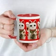 thumbnail image 5 of CafePress - Cute Maneki Neko (Lucky Cat) Mug Mug - 11 oz Ceramic Mug - Novelty Coffee Tea Cup, 5 of 6