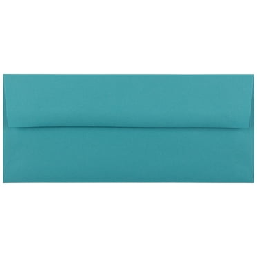 JAM Paper No. 10 Envelopes, 4 1/8 x 9 1/2, Blue, 50/Pack