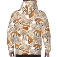 thumbnail image 7 of Sikiie Autumn Fox with Brown Plants Men's Hoodie, Essentials Hoodie, Sweatshirt, Pullover Hooded Sweatshirt for Men-X-Large, 7 of 7