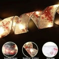thumbnail image 5 of Gifts Under $5 Caoblia Christmas LED Ribbon 16.4FT 50 LED Copper Wire Lace Bows String Lights Christmas Ribbon with Lights for Holiday Indoor Xmas Tree Wedding Party Decor, Christmas Decorations, 5 of 7