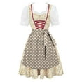 thumbnail image 3 of Jsaierl Womens Oktoberfest Dress Retro Medieval Victorian Goth Maxi Dresses Adult Costumes Peasant 1800s Ball Gown Halloween Costumes, 3 of 10