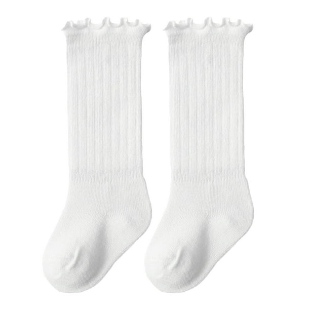 Calcetines Para Bebé, Calcetines Hasta La Rodilla Para Bebé, 1 Par De Algodón Con Abertura Elástica Para Primavera Para Niños Pequeños