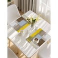 thumbnail image 5 of Yellow Brown Placemats Set of 4, Abstract Blue White Vintage Oil Painting Placemats for Dining Table, Place Mats for Kitchen Tabletop, Waterproof Wipeable Dining Table Mats Set, 5 of 9