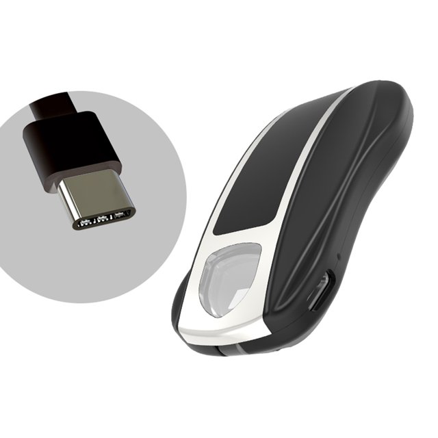 Cargador portátil inalámbrico de bancos de energía de emergencia de 1200 mAh (para tipo C negro) Likrtyny Para estrenar