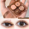 thumbnail image 3 of Sombra De Ojos De Cuatro Colores Perlado No Es Fácil De Quitar Maquillaje Estudiantes Baratos, 3 of 4