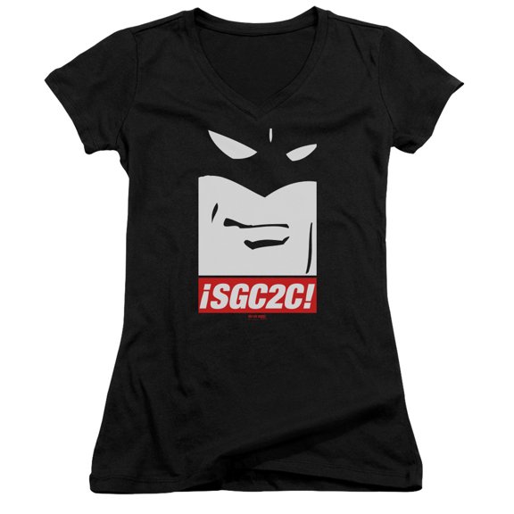 Space Ghost Sgc2C Junior Women's T-Shirt V-Neck Black