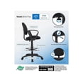 thumbnail image 3 of Boss Office Products Contoured Comfort Fabric Drafting Stool with Loop Arms in Black, 3 of 8