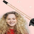 thumbnail image 4 of 3/8 Inch Tourmaline Ceramic Curling Wand, 9mm Tiny Curling Wand for Short & Long Hair, 10S Instant Heat Up, Maximum Temperature 420°F, Includes Heat Protective Glove & Clips, 4 of 9