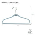 thumbnail image 5 of Simplify Kids 100 Pack Velvet Hangers in Light Blue, 5 of 7
