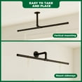 thumbnail image 3 of Bamworld Hanging Planters for Indoor Plants T-Shaped Hanging Plant Holder Plant Hanger Indoor Window Plant Shelves Ceiling Wall Mount Black Rod for Garden Wall Decor (Pot&Plant Not Included), 3 of 7