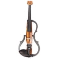 thumbnail image 1 of Silent Violin, Mute Function Full Size Electric Violin Lightweight Dark Colored  for Music Production, 1 of 7