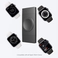 thumbnail image 4 of Mini cargador magnético 2 en 1 para Galaxy Watch5 Pro/Apple Watch Ultra/8 (negro), 4 of 6