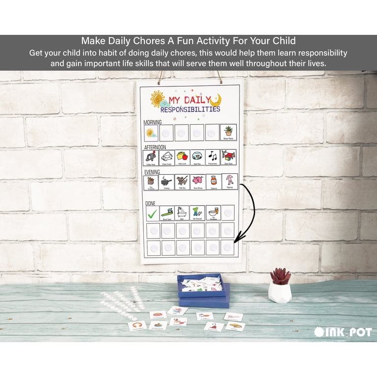 Daily Routine Fdc Kids Daily Routine Chart Kids Daily Responsibilities Chart: Visual ...