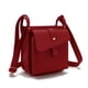 thumbnail image 1 of Bolso bandolera Dollver para mujer | Bolso mensajero de cuero de grano completo con billetera incorporada, correa ajustable, cremallera de metal, múltiples compartimentos, gran capacidad |, 1 of 8