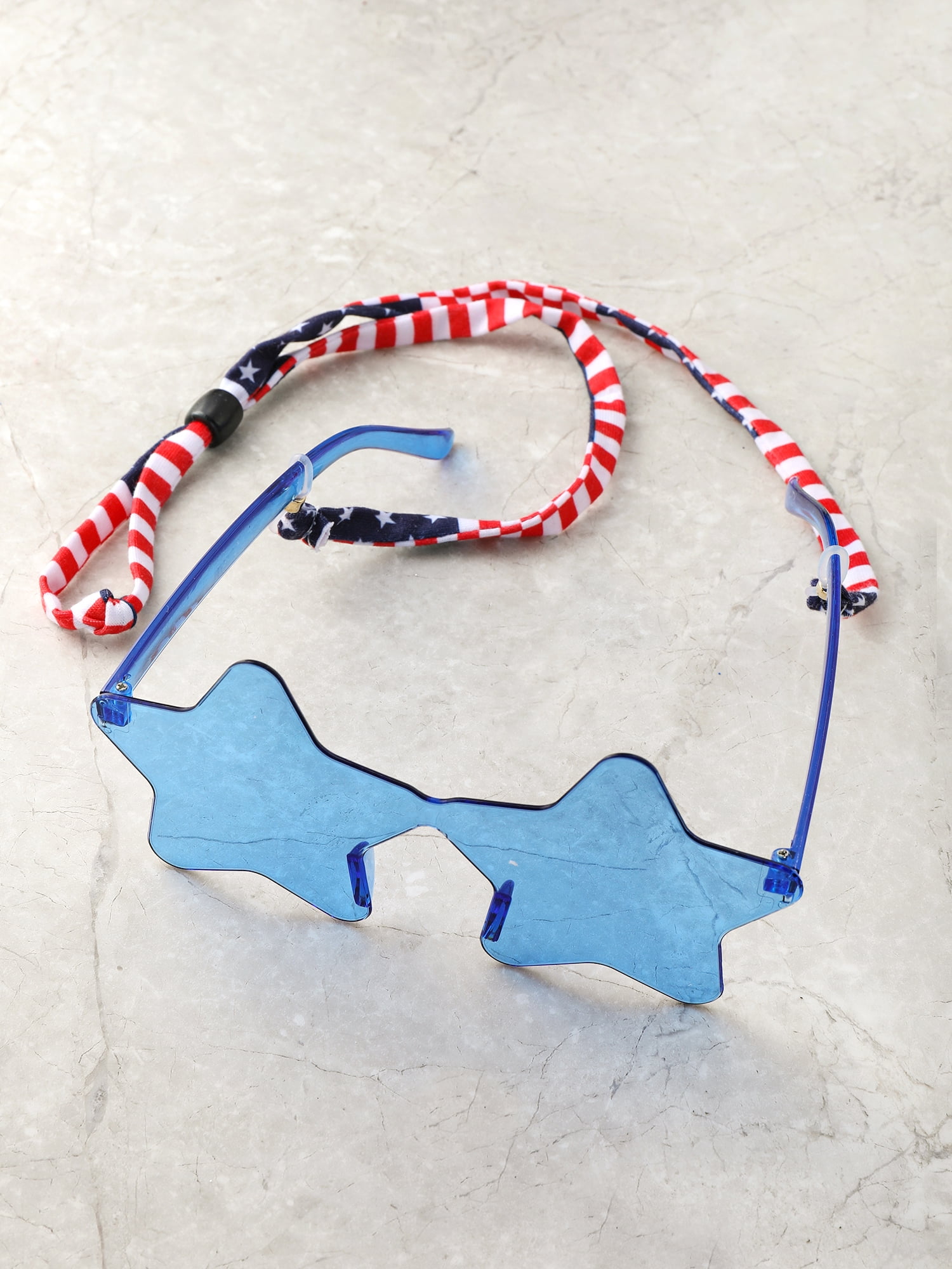 Way to Celebrate Americana Star Glasses with Adjustable Strap, 1 Piece