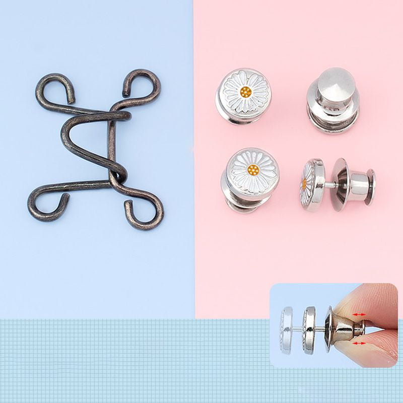 SJENERT Adjustable NailFree Waist Buckle,Waist Buckle Extender Set
