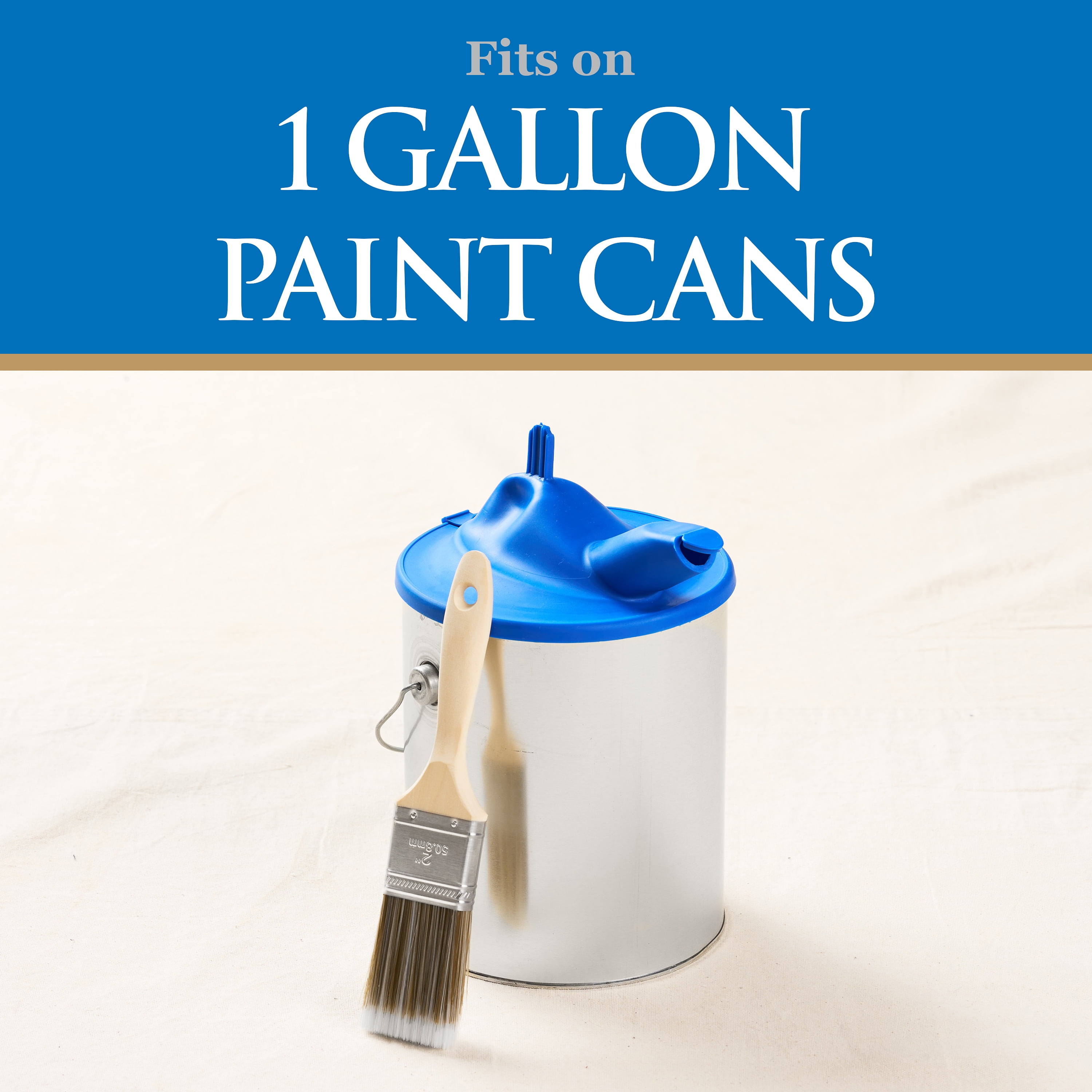 1 Gallon Paint Can, Gold Lined with Ears, 610x711 (Bulk Pallet)