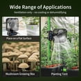 thumbnail image 6 of Grow Tent Fan 6", LCD Display with Sensor, Adjustable Temp & Humidity Control, 4-Speed, 90° Oscillating Fan, Strong Airflow for Indoor Growing, Mushroom Box, Desk Use, 6 of 7