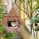 thumbnail image 1 of de refugio de nido de pájaro de hierba, casa de pájaros tejida a mano, casa de colibrí Wren Finch, casa de pájaros para el hogar al aire libre DYNWAVEMX Casas de colibríes, 1 of 8