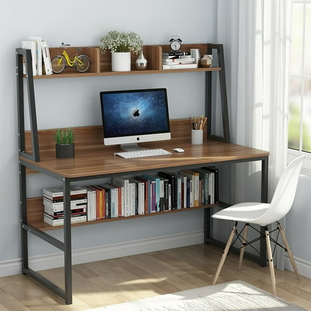 Tribesigns Computer Desk With Hutch And Bookshelf 47 Home Office Tribesigns Computer Desk With Hutch And
