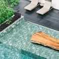 thumbnail image 4 of The Tile Life Isle 6" x 6" Turquoise Glossy Agate Porcelain Floor and Wall Tile 46-Piece, 4 of 17